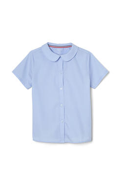 Heather Gray Standard & Plus 4/5 X-Small French Toast Girls Little Short Sleeve Picot Collar Polo Shirt 